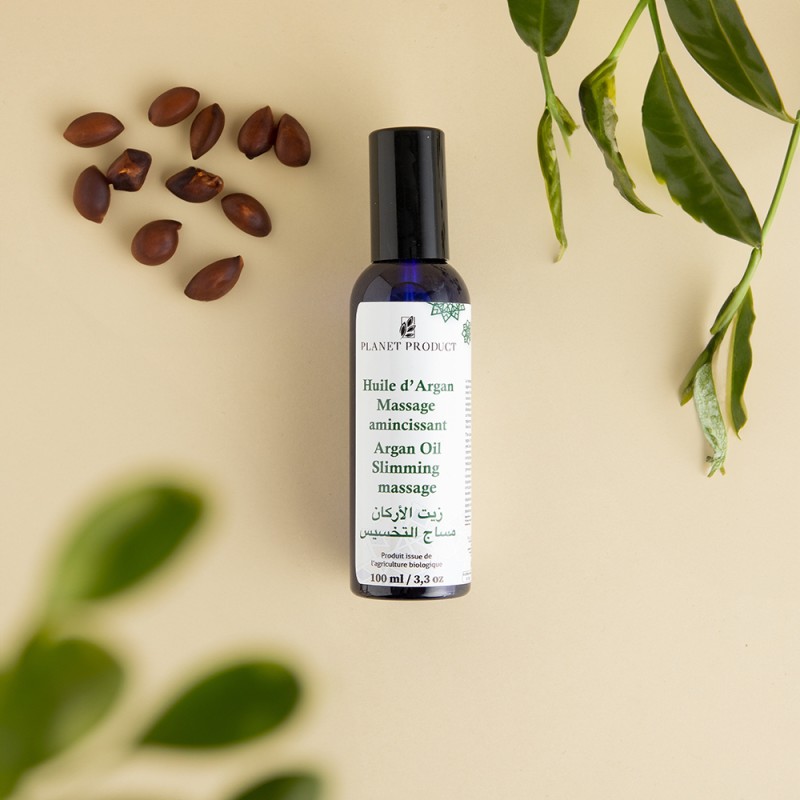 Huile d'argan massage amincissant